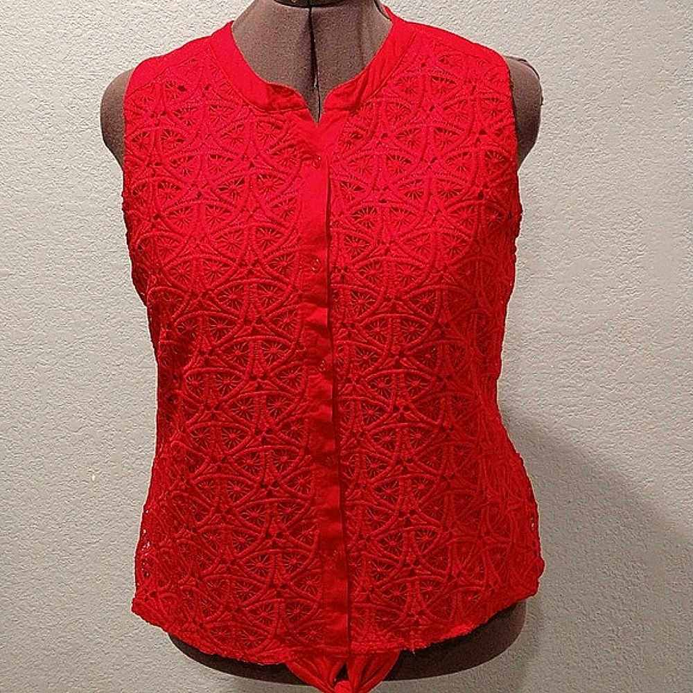 Great North Indigo Crochet Top